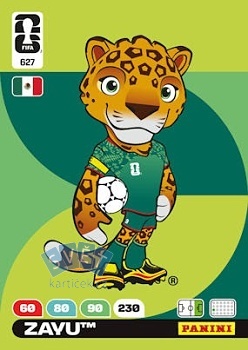 Official Mascot - Zayu Panini FIFA World Cup 2026 Adrenalyn XL Official Mascot #627